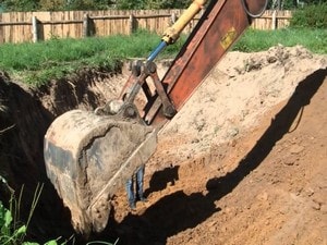 Заказать рытьё котлована под фундамент